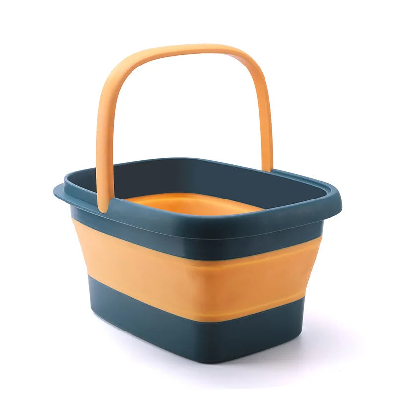 Foldable Footbath Massage Bucket Soaking Bucket Folding Basin Spa Foot Bath Bucket Household Sauna Bathtub Pedicure Bath Bathtub
