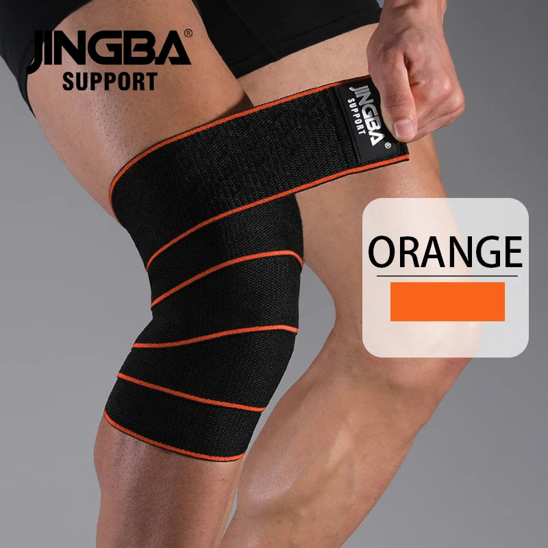1 PCS Knee Wraps Fitness Weight Lifting Sports Knee Bandages Squats Training Equipment Accessories for Gym