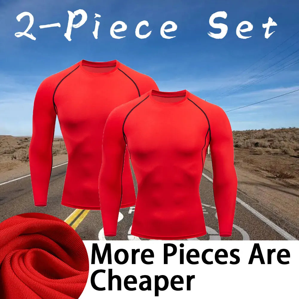 Men's Workout Compression Shirt Turtleneck Long Sleeve Rash Guard Gym Base Layer Athletic Undershirt Gear Sports Shirt