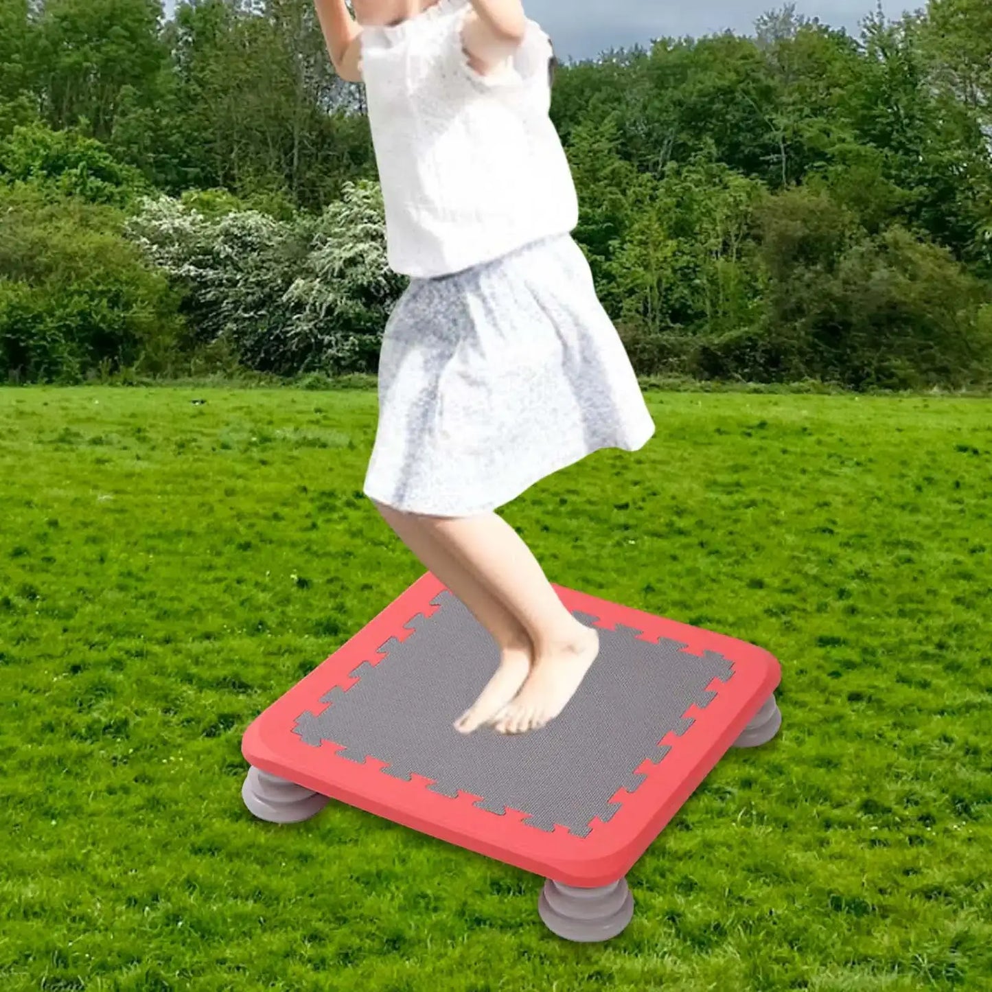 Kids Mini Trampoline Toy Training Jump Exercise Fitness Durable Bouncy Bed for