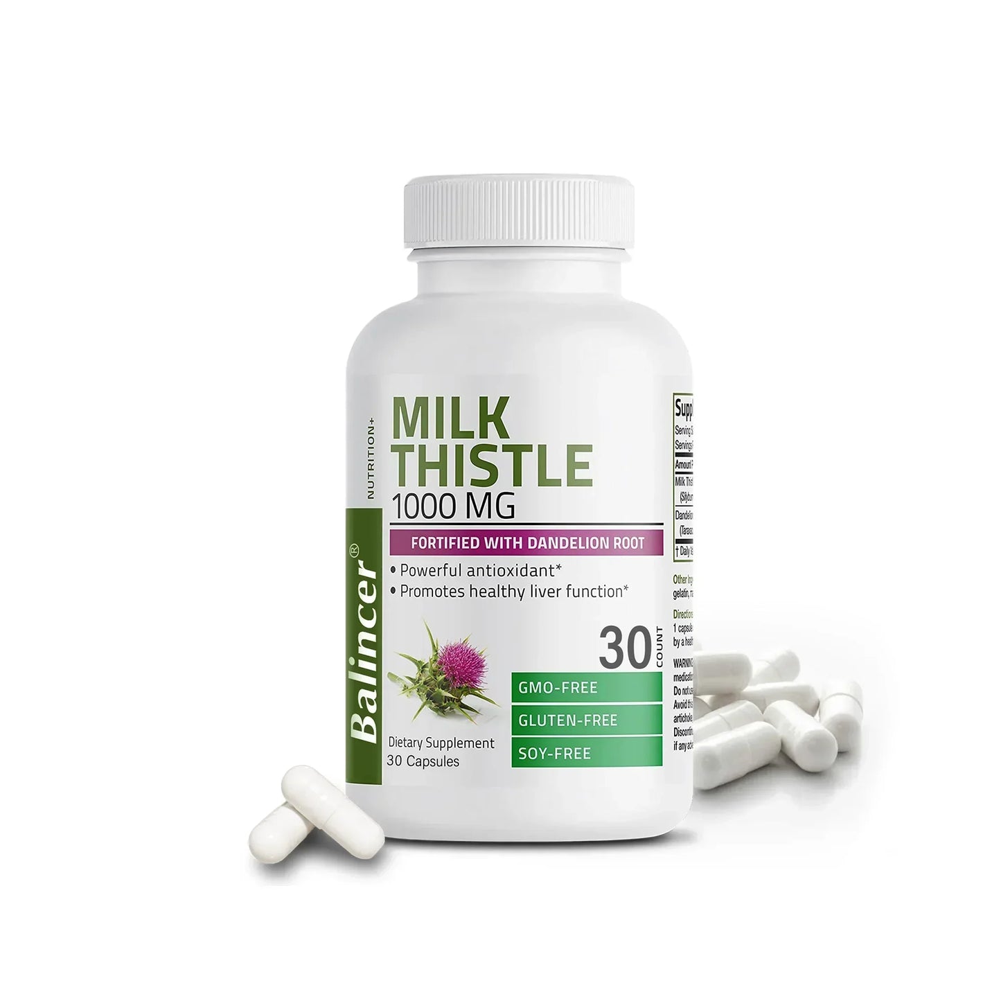 Natural Milk Thistle Supplement - Detoxifying and Cleansing for Men and Women, Liver Health and Supports Liver Function