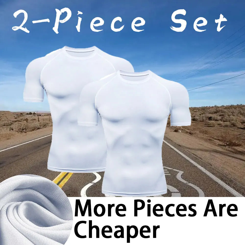 Men's Workout Compression Shirt Turtleneck Long Sleeve Rash Guard Gym Base Layer Athletic Undershirt Gear Sports Shirt