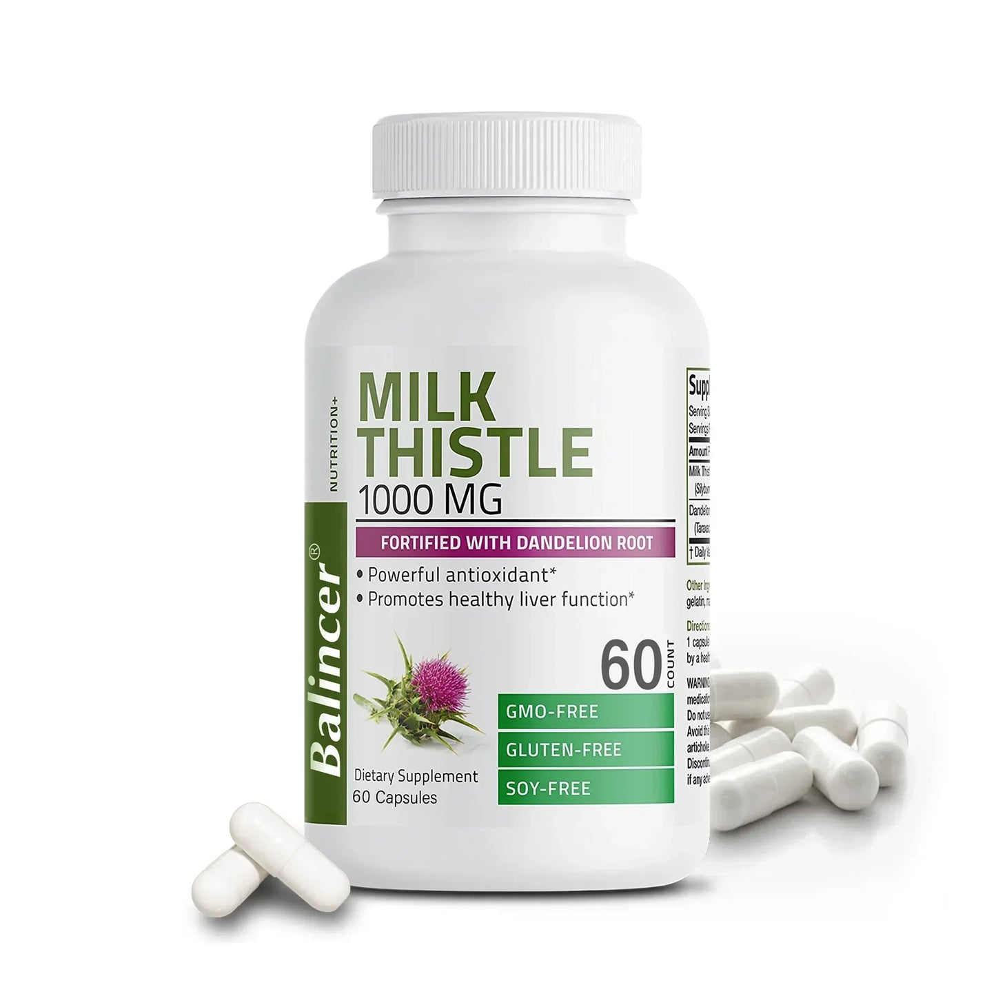 Natural Milk Thistle Supplement - Detoxifying and Cleansing for Men and Women, Liver Health and Supports Liver Function