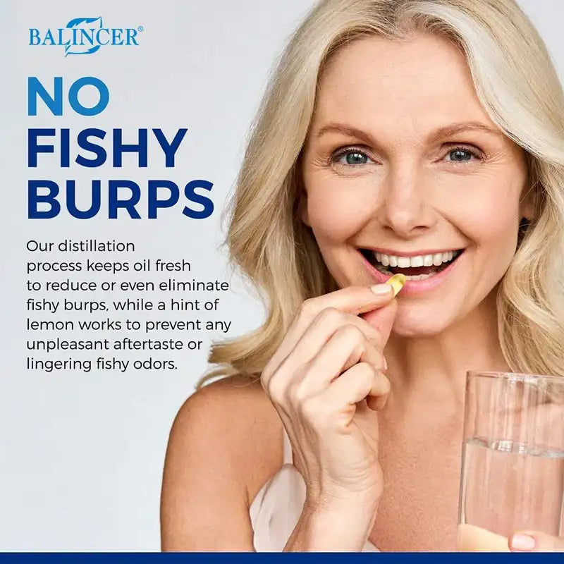 Fish Oil Omega 3 Contains EPA 1200mg & DHA 900mg - for Joints, Eyes, Cognitive Supplement, Non-GMO, Gluten Free