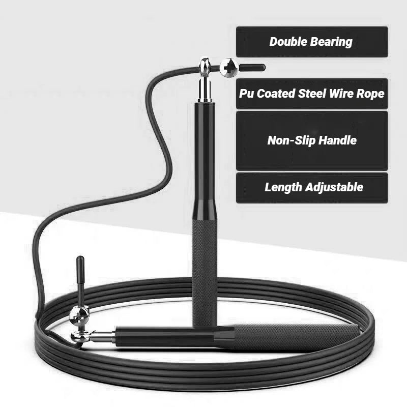 Adjustable Aluminum Handle Wire Rope Skipping  Alloy Genus Sports Fitness Supplies Bearing High Fast Speed Jump