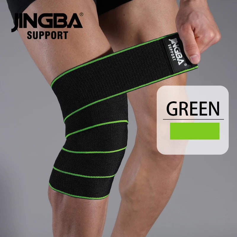 1 PCS Knee Wraps Fitness Weight Lifting Sports Knee Bandages Squats Training Equipment Accessories for Gym