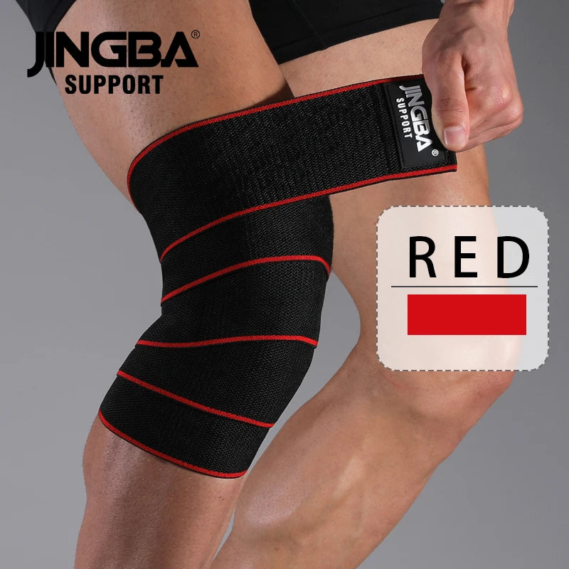 1 PCS Knee Wraps Fitness Weight Lifting Sports Knee Bandages Squats Training Equipment Accessories for Gym